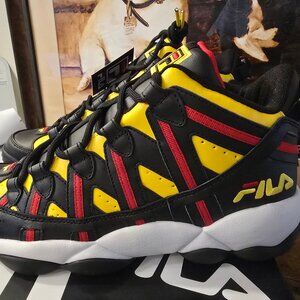 FILA Stackhouse Spaghetti Men's Basketball Shoes 1BM01788-704 Lemon / Black 11.5